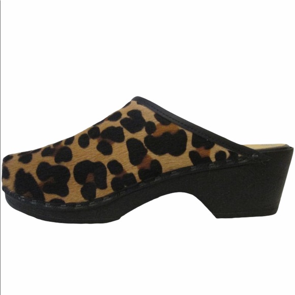 animal print clogs